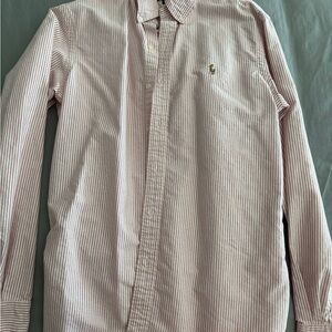 Polo Ralph Lauren Red White Stripe Button down shirt